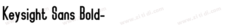 Keysight Sans Bold字体转换